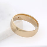 6mm Comfort Fit Heavy Weight Band: Solid 14k Yellow Gold