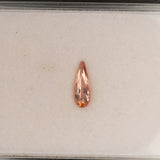 Natural Brazilian Imperial Topaz Pear Cut Loose Gem ~0.82cts - Rare Earth-Mined Gemstone