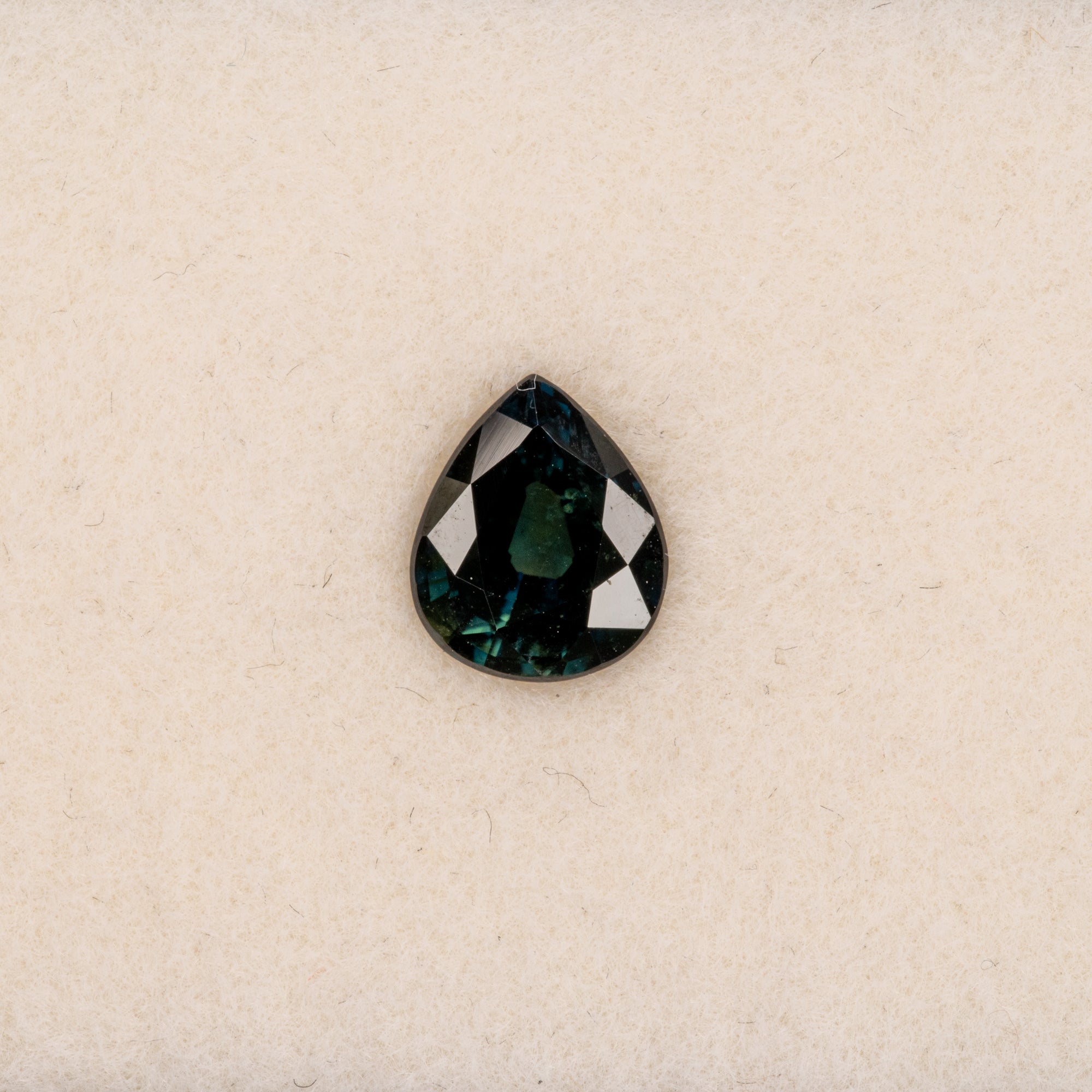 2.36 carat natural blue sapphire, pear 8.89x7.48mm loose gemstone