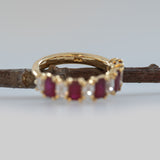 Ruby and Natural Diamond Band Ring – Stylish and Trending Fine Jewelry for Women