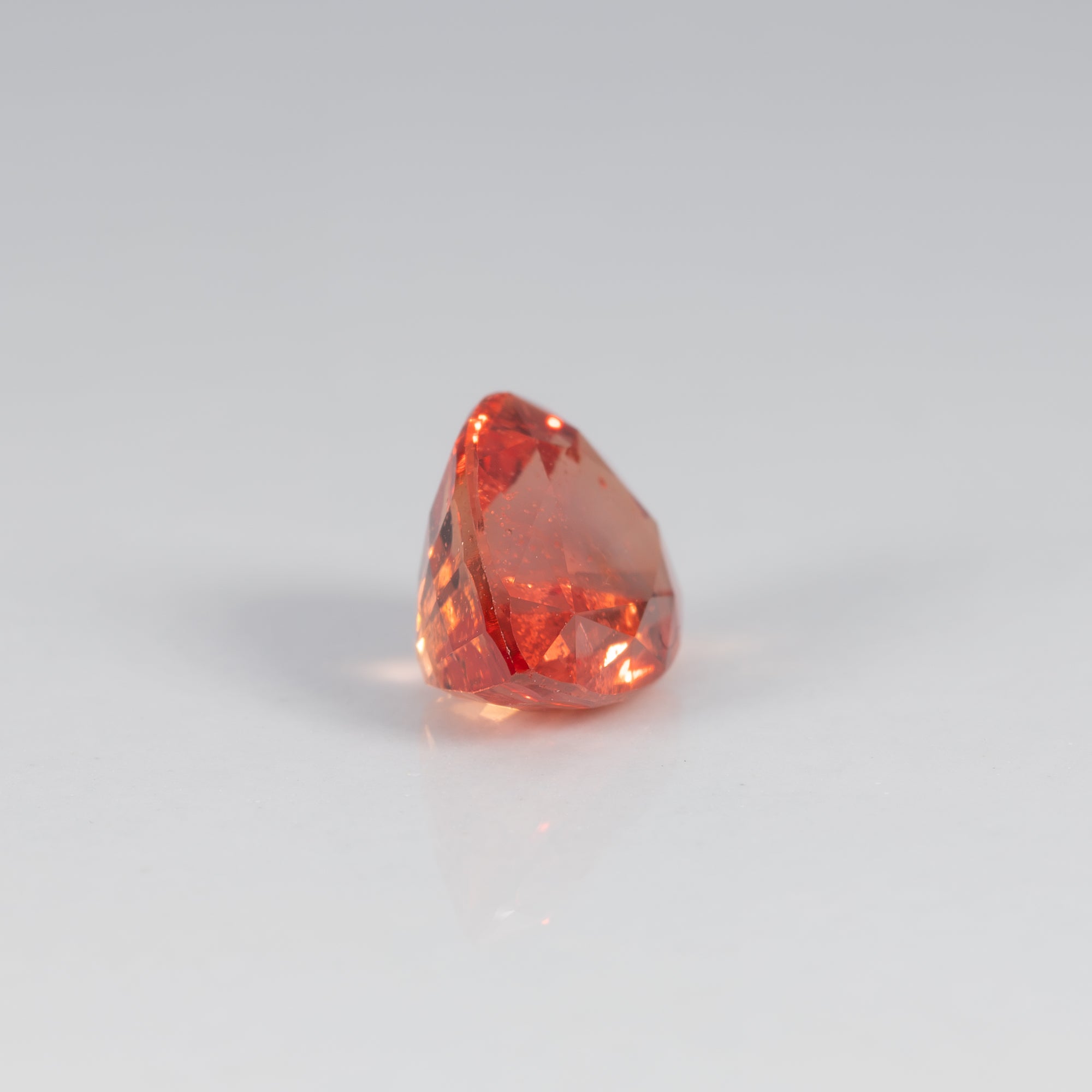 1.62 carat natural padparadscha sapphire pear 8x6mm loose gemstone – view 2