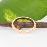 Elegant Diamond Band Ring in 14K  Gold – Nature Inspired Vine Pattern