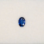 0.73 carat natural blue sapphire, oval 7x4.8mm Ceylon loose gemstone