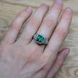 GIA Certified Colombian Emerald Bespoke Heirloom Ring