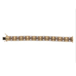 Previously Loved 14K Dual Yellow White Gold w Diamond Bracelet