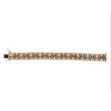Previously Loved 14K Dual Yellow White Gold w Diamond Bracelet