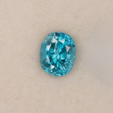 Natural Cambodian Blue Zircon Oval Shape 7.6x5.8x6.2mm 2.78ct Loose Gemstone