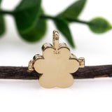 14K Yellow Gold  Paw Shaped Locket | 14mm