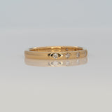 Diamond Band Minimalist Design: Solid 14K Gold – Round Brilliant Diamond Fine Jewelry Ring for Everyday Elegance