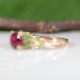 14K yellow gold madagascar ruby ring