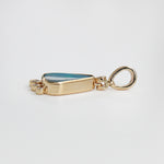 Revi 14K Yellow Gold 2.20cts Boulder Opal  Diamond Pendant