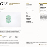 GIA report 6237977245 for 2.11 carat natural untreated Paraiba tourmaline