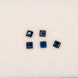 0.12 carat natural blue sapphire princess 2.5mm loose gemstone – view 2