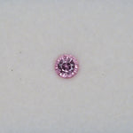 0.88 carat natural pink sapphire, round 5.5mm loose gemstone