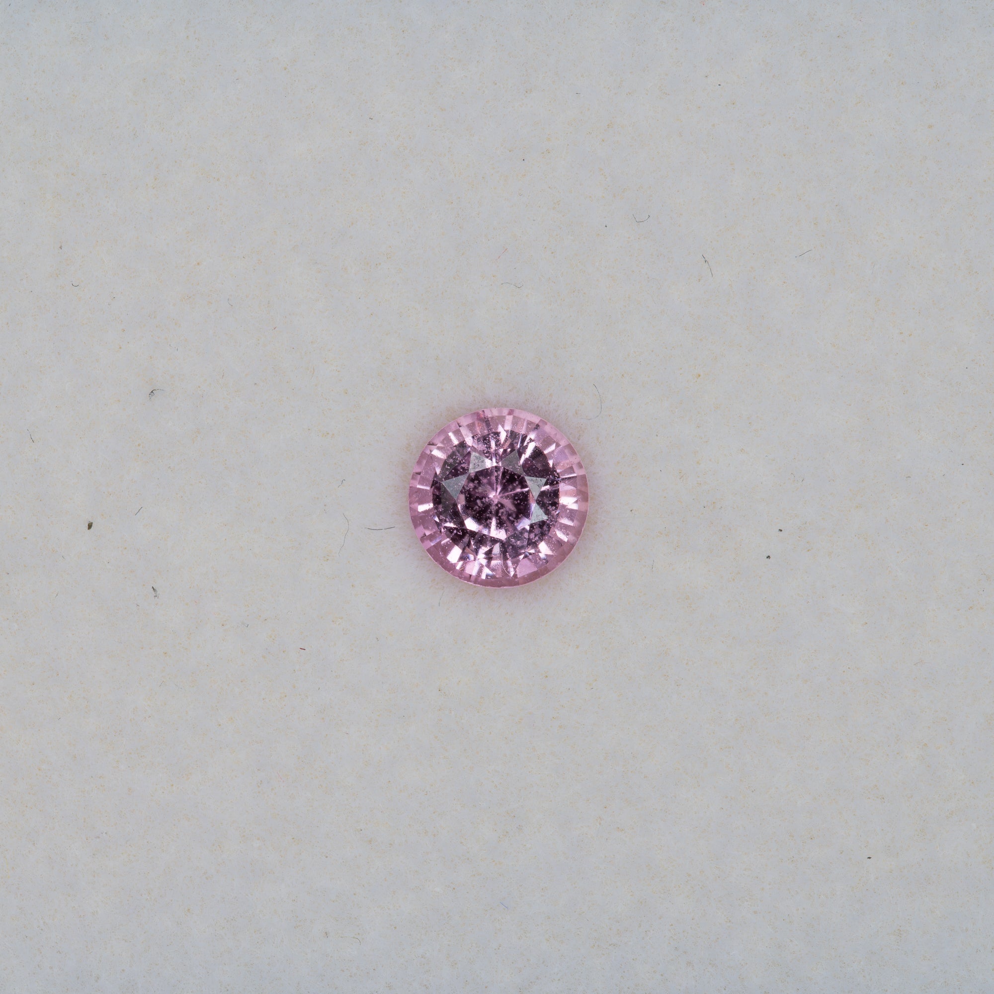 0.88 carat natural pink sapphire, round 5.5mm loose gemstone