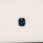 1.10 carat natural peacock blue sapphire, cushion 6x4.9mm Ceylon loose gemstone