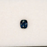 1.10 carat natural peacock blue sapphire, cushion 6x4.9mm Ceylon loose gemstone