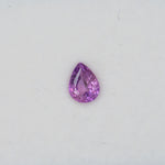 1.32 carat natural purple sapphire, pear 7.4x5.6mm loose gemstone