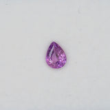 1.32 carat natural purple sapphire, pear 7.4x5.6mm loose gemstone