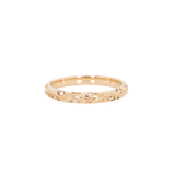 Elegant Diamond Band Ring in 14K  Gold – Nature Inspired Vine Pattern