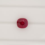 GIA Certified Heated Burma Ruby Cushion Cut 1.49ct Loose Gemstone – High Quality Natural Red Ruby for Custom Jewelry