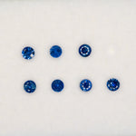 0.11 carat natural blue sapphire round 3mm loose gemstone – view 2