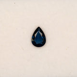 1.12 carat natural blue sapphire pear 8.4x5.9mm loose gemstone – view 3