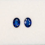 0.87 carat natural Ceylon blue sapphire oval 6.8x5mm loose gemstone – view 2