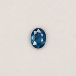 1.16 carat natural blue sapphire, oval 7x5mm loose gemstone