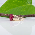 14K yellow gold Madagascar ruby estate ring