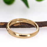 14K Yellow Gold Natural Diamond Women's Wedding Band