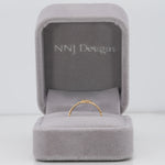 solid 14K yellow gold plain estate band