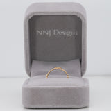 solid 14K yellow gold plain estate band