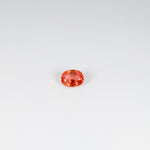 1.01 carat natural padparadscha sapphire, oval 6.7x5.1mm pink-orange loose gemstone