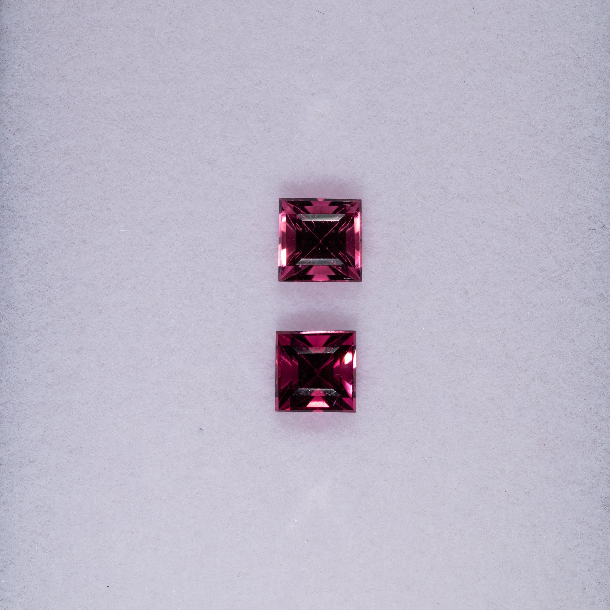 0.49ct pink tourmaline princess 4.3mm loose pink gemstone