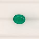 0.98ct zambian emerald oval 7x5.5mm loose green gemstone