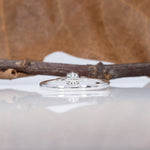 14K white gold alexandrite ring