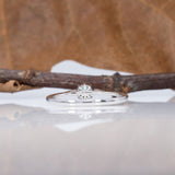 14K white gold alexandrite ring