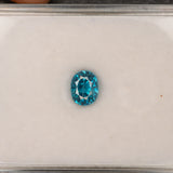 Natural Cambodian Blue Zircon Oval Shape 7.7x6.2x6.8mm 3.82ct Loose Gemstone