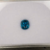Natural Cambodian Blue Zircon Oval Shape 7.5x6.5x6.9mm 3.71ct Loose Gemstone