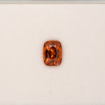 2.02ct Spessartite Garnet cushion 8x6mm loose orange gemstone