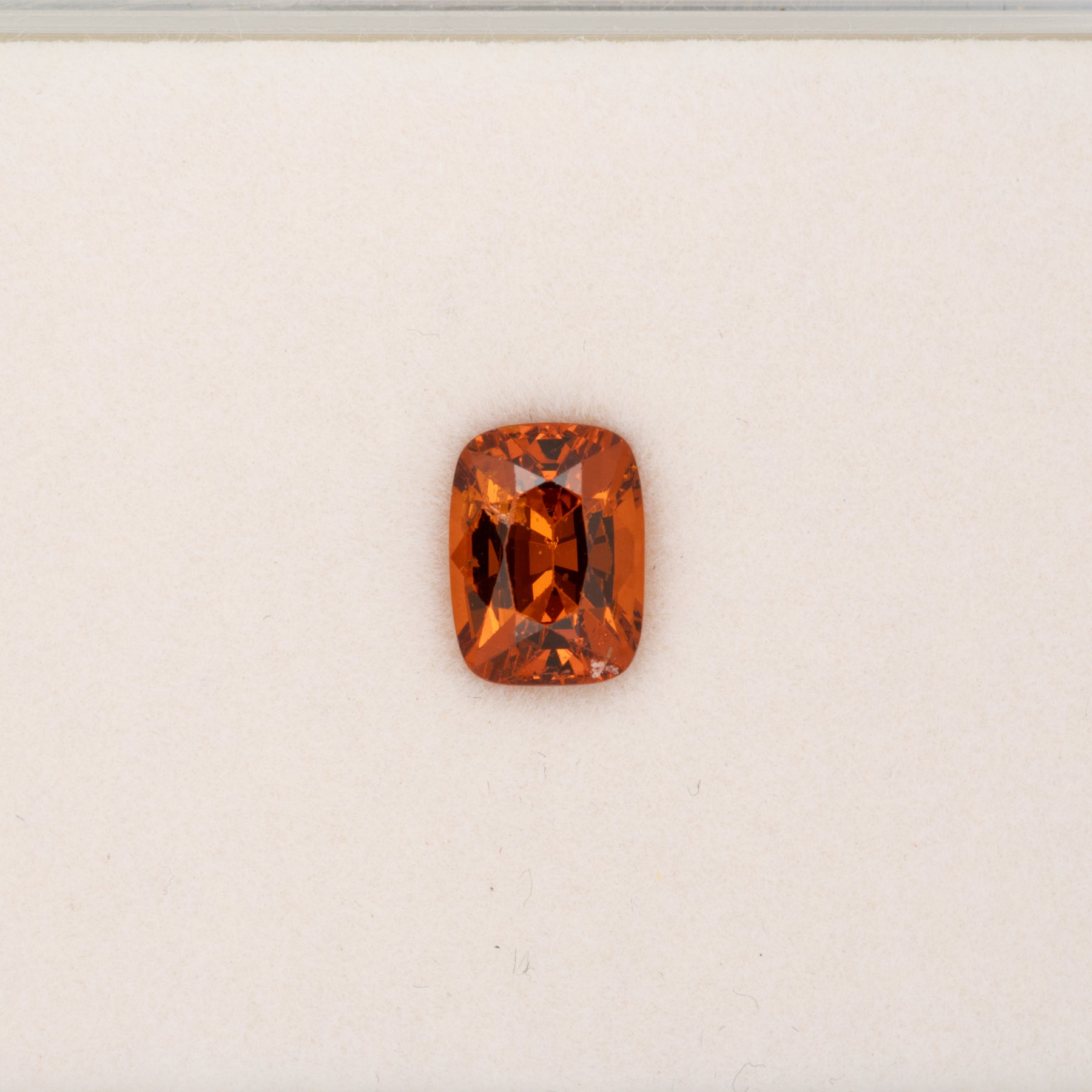 2.02ct Spessartite Garnet cushion 8x6mm loose orange gemstone