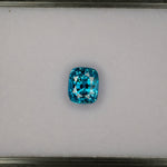natural cambodian blue zircon cushion loose gemstone