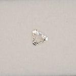1.07 carat natural white sapphire, shield cut 7x6.2mm Ceylon loose gemstone