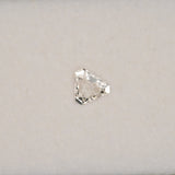 1.07 carat natural white sapphire, shield cut 7x6.2mm Ceylon loose gemstone