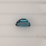 natural cambodian blue zircon emerald cut loose gemstone