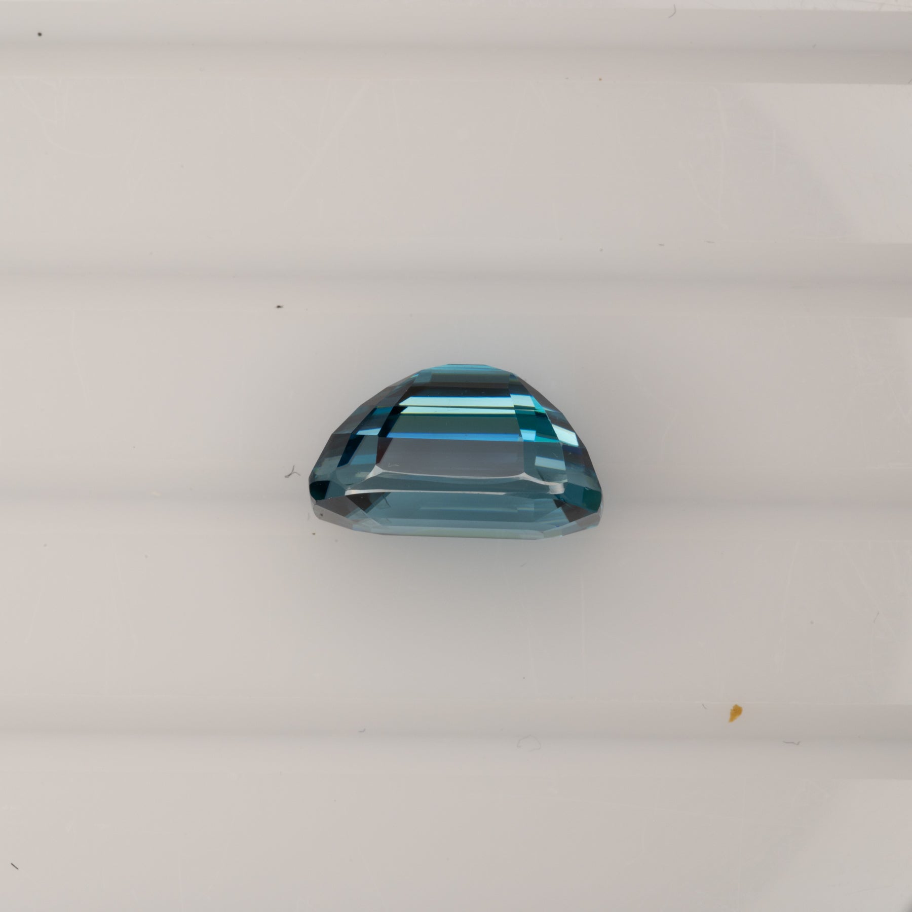 natural cambodian blue zircon emerald cut loose gemstone