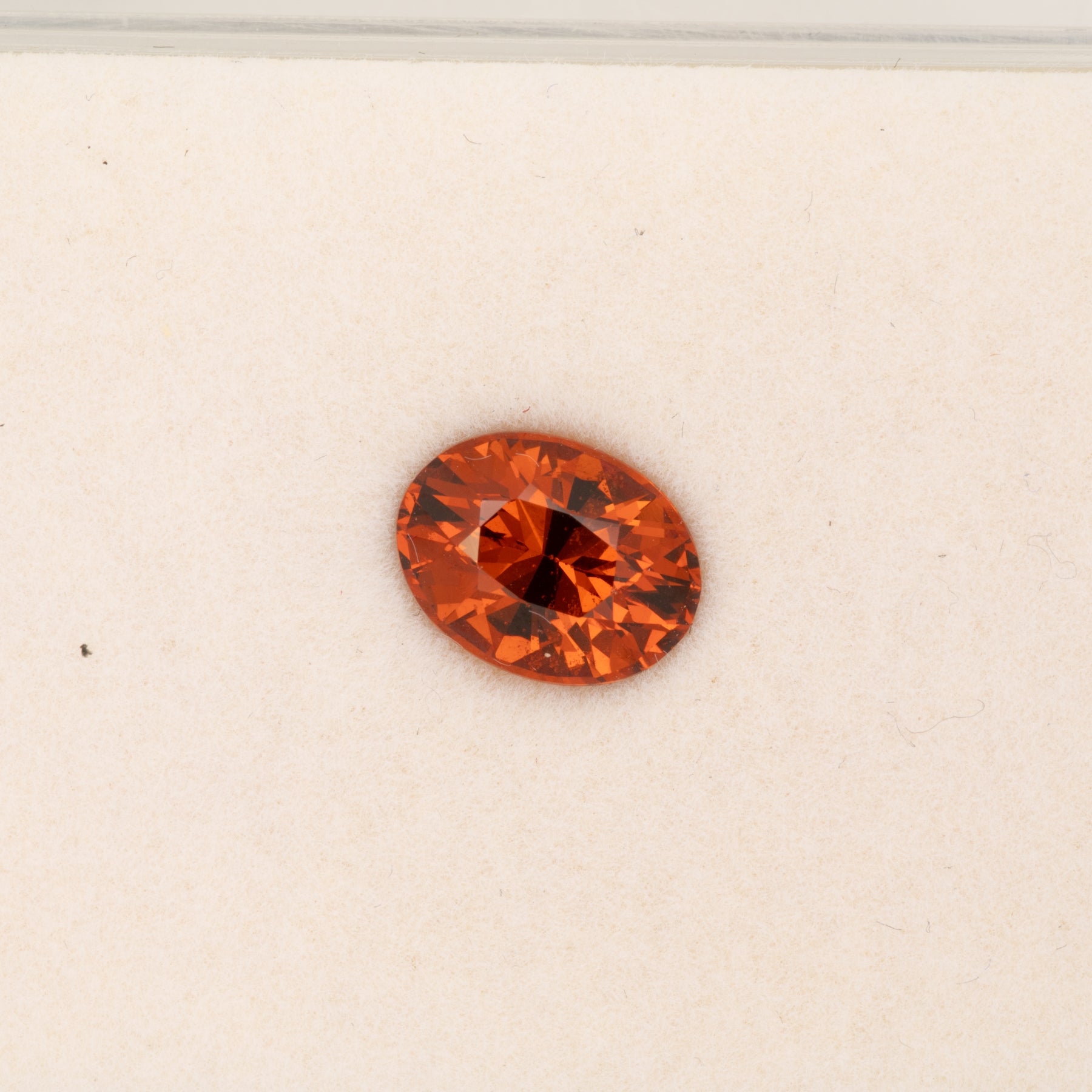 2.91ct Spessartite Garnet oval 10x8mm loose orange gemstone