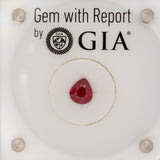 GIA-Certified Burma Ruby Heated Treatment Pear Shape 1.7 Ct – Timeless Luxury Engagement Ring Centerpiece