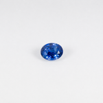 1.06 carat natural blue sapphire, oval 6.5x5.1mm loose gemstone